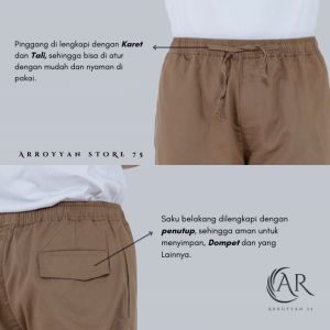 ARROYAN TWILL 02 - Celana Cingkrang Sirwal Kulot Pria Dewasa Casual Trendi Nyunah