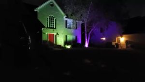 RGB LED Floodlight Color LED Spotlight with Remote Outdoor IP66 Waterproof Wall Spotlight Festival Landscape Decorative Lights