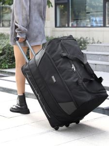 Satchel Travel Trolley Bag Oxford Cloth Large Capacity Travel Trolley Bag Women Foldable Consignment Bag Men Luggage Bags and Duffel Bags
