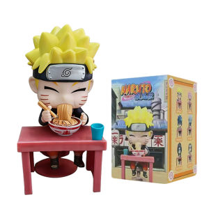 Bandai | Naruto Shippuden Ramen Theme Series Blind Box - Chibi Mini PVC Anime Figures - Mystery Sasuke Uchiha & Naruto Toy Gifts