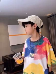 เสื้อยืดแขนสั้น สีพลาสเทล สกรีนลาย สีสดใส น่ารักสุดๆ ใส่สบาย ผ้าระบายความร้อนได้ดี