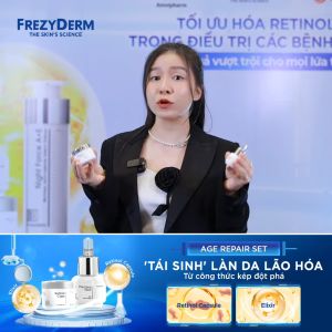 Set trẻ hóa Retinol (25 viên nang) - 15ml Elixir Serum - FREZYDERM AGE REPAIR SET