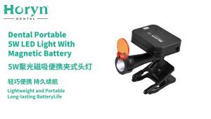 Horyn Dental Loupe LED Headlight 5W Portable Magnetic Spotlight Surgical Light Adjustable Focus Lamp for Dentist