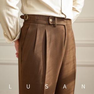 Quần Tây Dáng Thẳng Cao Cổ Thu Đông