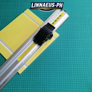 Sliding Cutting Ruler KT Board pvc Paper Fabric Cutting Ruler Anti-Slip Handguard Aluminum Alloy