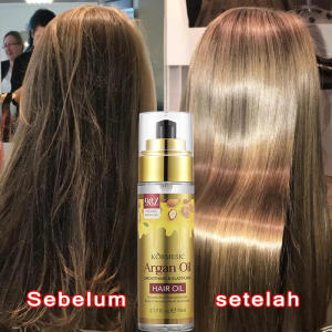 Minyak pelurus rambut minyak rambut wanita pelurusan rambut paling ampuh 70ml untuk rambut kering & rusak
