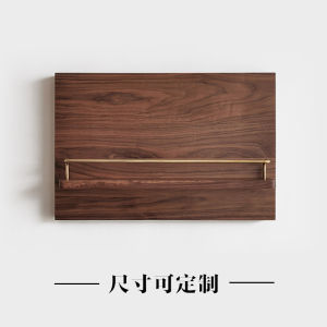 Walnut Electric Meter Box Shielding Box Clothes Rack Solid Wood Multi-Functional Electricity Box Decorative Shelf Creative with Hook