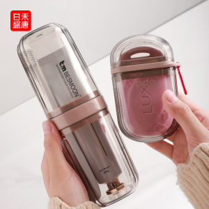 Portable Mini Soap Dish Travel Sealed Cover Storage Box Nordic Style Pure Color Soap Box for Everyone Non-Handmade Household