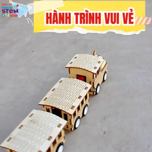 Bộ Mô Hình Lắp Ráp Đoàn Tàu 3 Toa phiên bản nâng cấp. Đồ chơi sản phẩm stem khoa học giáo dục sáng tạo cho bé stemsanpi