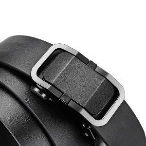 No-Head Automatic Buckle Leather Belt Pure Business