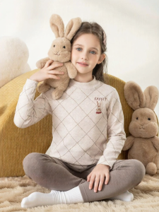 YINGBOLUN | Warm Thick Pure Cotton Girls Underwear Set