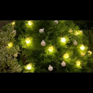 LED Crystal Ball 8 Mode String Light Outdoor Light Strip Waterproof Decoration Warm String Light Christmas