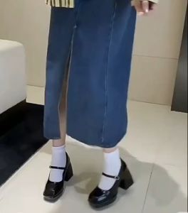 [Hoàn Tiền 15%]Giày cao gót nữ BarBie đế vuông 9p bản full hàng cao cấp