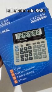 Kalkulator Citizen SDC-868L 12 digit Calculator Kalkulator Besar Dagang Bisnis SDC 868 L