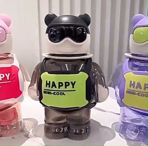 ขวดน้ำเด็กมีสายคล้อง ขวดน้ำน่ารัก กระติกน้ำ กระบอกน้ำ ขนาด 800ml. พร้อมฝาปิดกันรั่ว