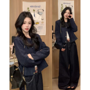 SUHUIQIAN | New Autumn Short French Style Petite Shoulder Coat for Women