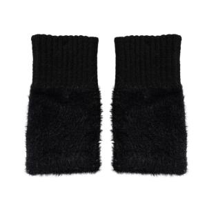 Half-finger Plush Winter Gloves Touch Screen Cold-proof  Warm Fingerless Knitted Wrist Guard Student Office Writing Work Outdoor