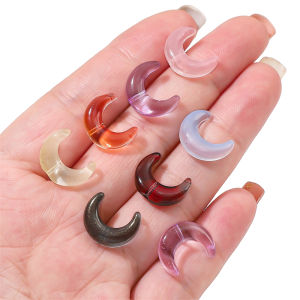 10 cái/Túi Pha lê thủy tinh mặt trăng charm hạt vừa vặn cho 8 mét hạt cho Vòng Cổ Vòng tay DIY làm đồ trang sức Cung cấp