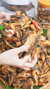 [Món mới]  Hũ 400G Da Cá Sấy Giòn Sốt Mắm Tỏi Lý Sơn