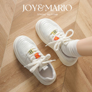 J&M Heightening Thick Bottom Shoes Womens Fashion Cross Strap Leather Upgraded Fall Winter New Style Padded Flat Shoes