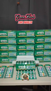 AUTHENTIC Thailand Green Herb 2in1 Menthol Inhaler 1pc assorted 100% original legit gift giveaway Wellness Therapeutic Healthy Healthcare Essential Aromatherapy vertigo relief souvenir gift unique birthday giveaway
