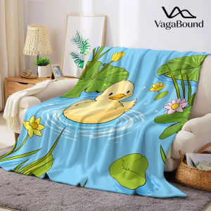 BILIBILI | Lotus Duck Flannel Blanket Warm Soft Halloween Christmas Decorative Couch Warm Cozy All-Season Gift