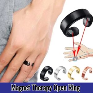 Magnetic Therapy Ring Health Ring Rose Gold Open Ring Weight Loss