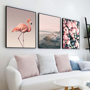 ภาพตกแต่งห้องนอนสไตล์นอร์ดิก ภาพวาดหินไฟลิง ภาพตกแต่งผนังห้องนอน ภาพตกแต่งห้องนั่งเล่น สไตล์โมเดิร์น ภาพวาดพื้นหลังโซฟา