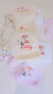 KIDSY Teenage Bra 12-16y Bralette Cotton Comfortable Straps Adjustable Rear Buckle Girls Vest