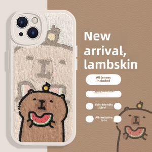 Universal Phone Case for iPhone 14 15 pro Max 13 Cardimba 12 Mini 11 Cute pro Chinchilla X Bara XS Sheep Skin XR Full Cover 7 Men 8 Fun Creative plus