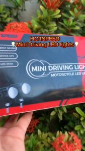 HOTSPEED Motorcycle LED HeadLight Dual Color Work Spotlight Car ATV Scooter Headlamp Mini Driving Light Fog Lamp With Switch