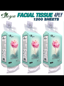 [1 PACK] 1200 SHEETS SUYA FACIAL TISSUE HIGH QUALITY HANGING TISSUE PAPER