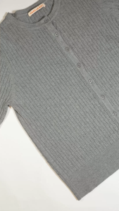 [KOREAN BRAND - VANILLA KNIT] Classic Cable V-Neck Womens Knitted Cardigan - Casual Korean Style