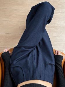 กางเกงขายาวทรงตรงเอวสูงสำหรับผู้หญิง ทรงหลวม ทรงขากระบอก ทรงสลิมฟิต ทรงขากระบอก ทรงหลวม สไตล์เกาหลี ฤดูใบไม้ผลิและฤดูใบไม้ร่วง