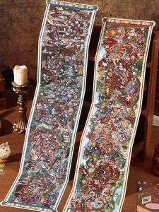 Vintage Foldable DIY Street Scene Stickers Large