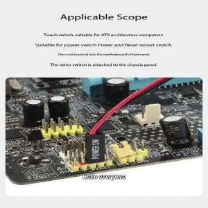 Thay Thế Cáp Chuyển Đổi Nguồn Máy Tính Cho Bo Mạch Chủ PC Với Công Tắc Nút Bấm - Phụ Kiện Phần Cứng PC Bền Bỉ