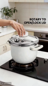 Nipiin Upgraded Explosion-Proof Stainless Steel Pressure Cooker Food Grade No PFAS All Stoves