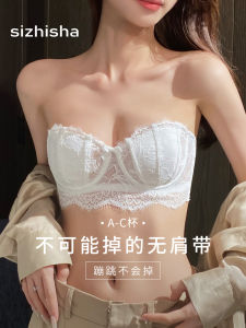 เซ็กซี่ ฝรั่งเศส ลูกไม้ Bralette ชุดบาง ไม่มีสาย กันลื่น ถ้วยหูกระต่ายชุดชั้นในไร้สายสําหรับหญิงสาว ฤดูร้อน คอลเลกชัน