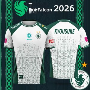 hot toys | Nam Thoáng Khí Nhanh Khô CS2 Esports Jersey 2026 Đội Falcons Chuyên Nghiệp Áo Sơ Mi Chơi Game Tay Ngắn Cổ Tròn Thể Thao Fan Top