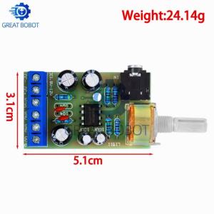 BS 1PCS TDA2822M 2.0 Stereo Audio Amplifier Board Dual Channel AMP AUX Amplifier Board Module DC 1.8-12V audio board