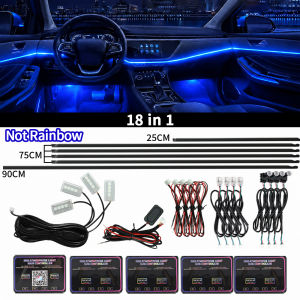 Đèn LED Nội Thất Ô Tô Đa Năng RGB Symphony Đèn Tạo Không Khí Với Điều Khiển Bằng Ứng Dụng Trang Trí Đèn Nền Sợi Quang Acrylic