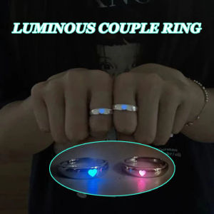 แหวนปรับขนาดได้เรืองแสงความรัก