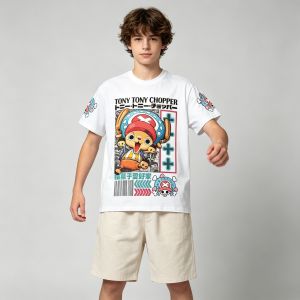 Hot Toys | Anime One Piece Tony Chopper Double Side Print Men Women Tee Adults Children Boy Girl Top Kids Parent Child Cotton Tshirt