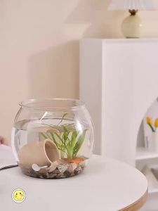 HUIYANGXU | Integrated Unbreakable Glass-like Small Round Aquarium