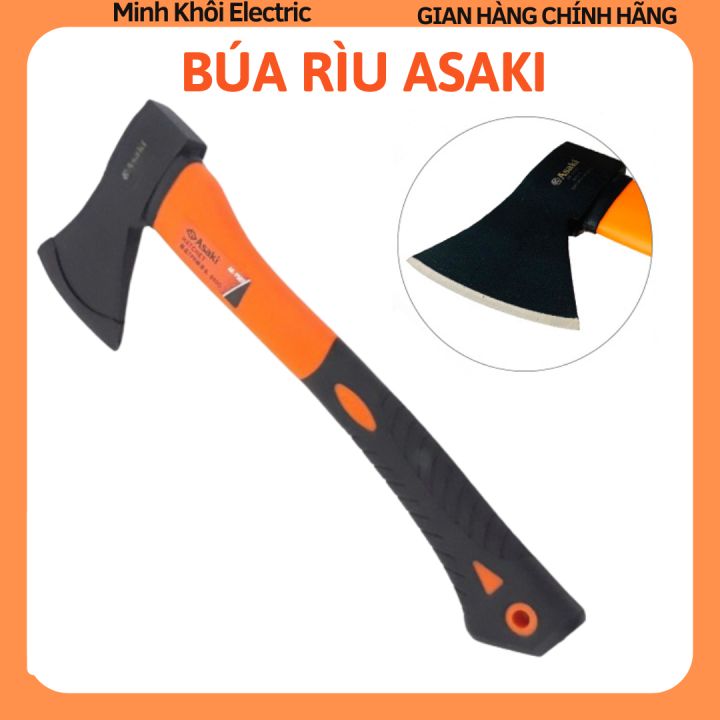 Búa rìu Asaki,rìu đa năng,búa rìu đa năng,búa đinh cán dài,búa rìu cán ...