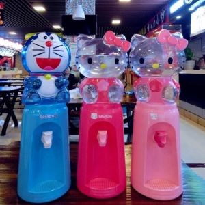 2000ml Large Capacity Water Dispensers Cute Household Cold Water Barrel Non-Heating Small Student Dormitory Jingle Hello Kitty