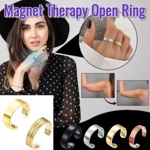 Magnetic Therapy Ring Health Ring Rose Gold Open Ring Weight Loss