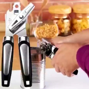 3 in1 Multifunction Stainless Steel Tin Opener with Lid Off Jar Can Opener and Bottle Openers
