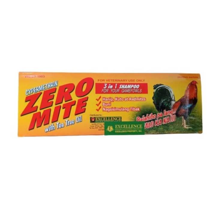Picture of ZERO MITE Shampoo for Gamefowls - 10 mL (Sold per sachet) | Lazada PH