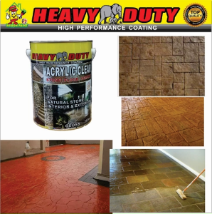 5L Stamped Concrete ACRYLIC Paint ( HEAVY DUTY COATINGS ) CAT LANTAI BATU CEMENT STC